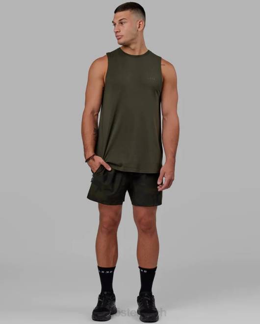 Z8RH1005 LSKD Männer Deluxe-Pimaflx-Tanktop – Waldnacht Bekleidung