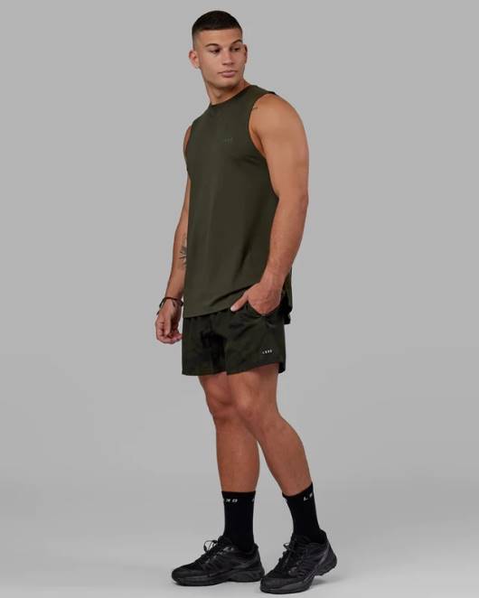 Z8RH1005 LSKD Männer Deluxe-Pimaflx-Tanktop – Waldnacht Bekleidung