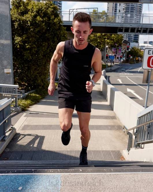 Z8RH1010 LSKD Männer Deluxe-Pimaflx-Tanktop – Schwarz Bekleidung