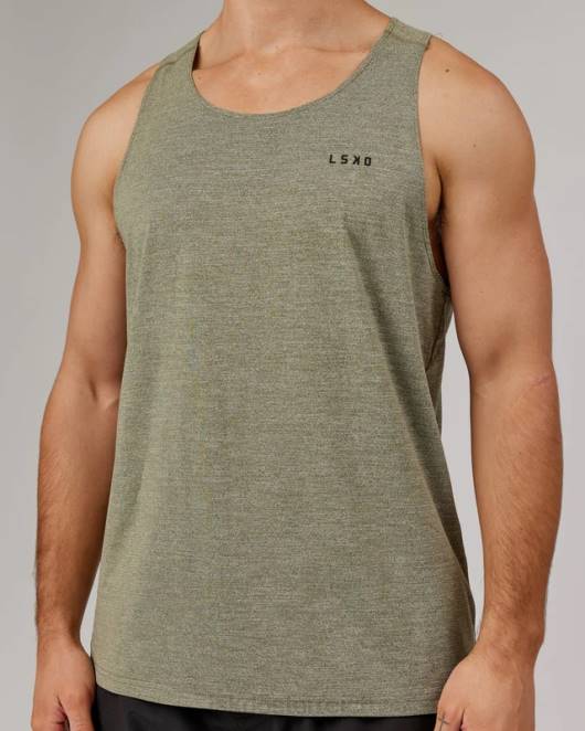 Z8RH1014 LSKD Männer Führen Sie einen Vapourflx-Tank durch – Olivenmergel Bekleidung