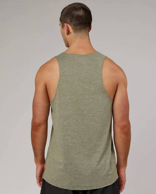 Z8RH1014 LSKD Männer Führen Sie einen Vapourflx-Tank durch – Olivenmergel Bekleidung