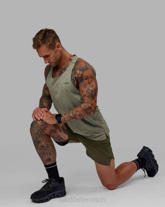 Z8RH1014 LSKD Männer Führen Sie einen Vapourflx-Tank durch – Olivenmergel Bekleidung