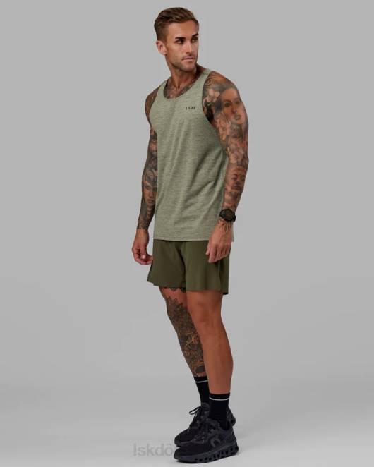 Z8RH1014 LSKD Männer Führen Sie einen Vapourflx-Tank durch – Olivenmergel Bekleidung