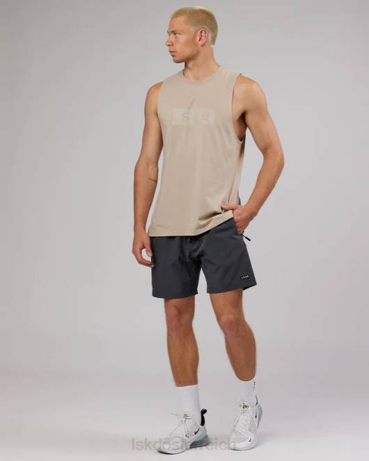 Z8RH1027 LSKD Männer Kraft-Flxdry-Training-Fit-Performance-Tanktop – Taupe Bekleidung