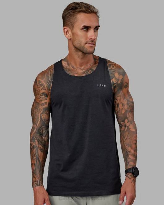 Z8RH992 LSKD Männer Perform Vapourflx-Tank – schwarzer Mergel Bekleidung