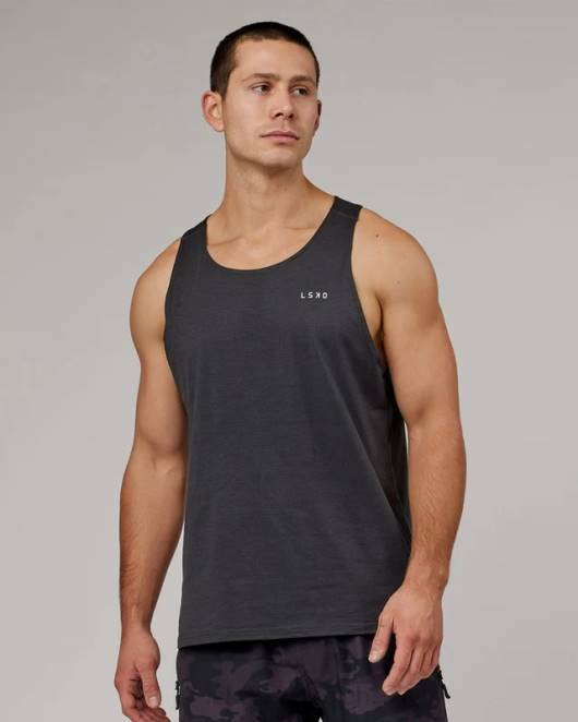 Z8RH992 LSKD Männer Perform Vapourflx-Tank – schwarzer Mergel Bekleidung