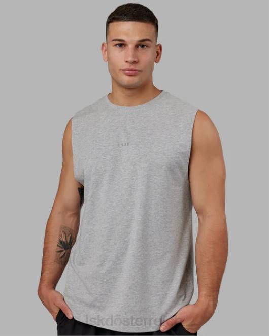 Z8RH995 LSKD Männer Base flxcotton Tank – Hellgrau meliert Bekleidung