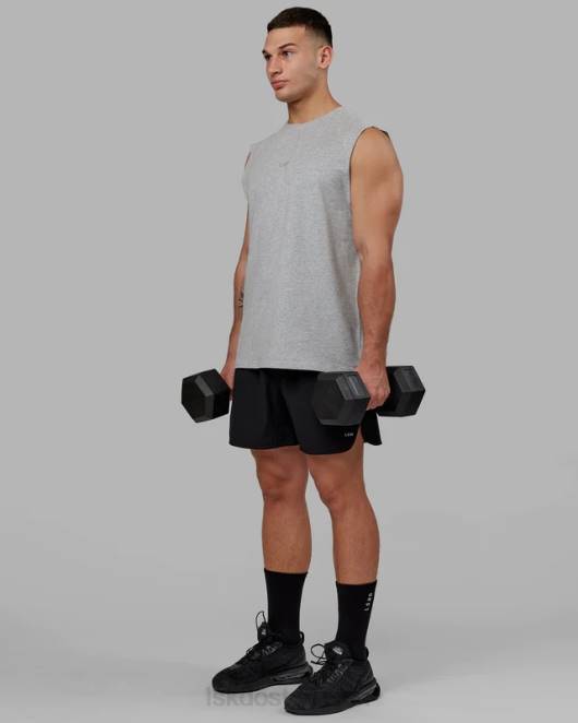 Z8RH995 LSKD Männer Base flxcotton Tank – Hellgrau meliert Bekleidung