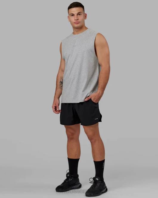 Z8RH995 LSKD Männer Base flxcotton Tank – Hellgrau meliert Bekleidung