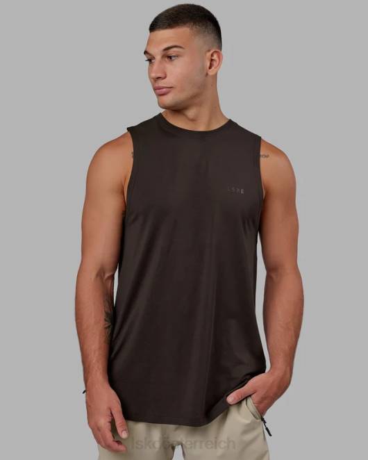Z8RH999 LSKD Männer Deluxe-Pimaflx-Tanktop – dunkles Walnussholz Bekleidung