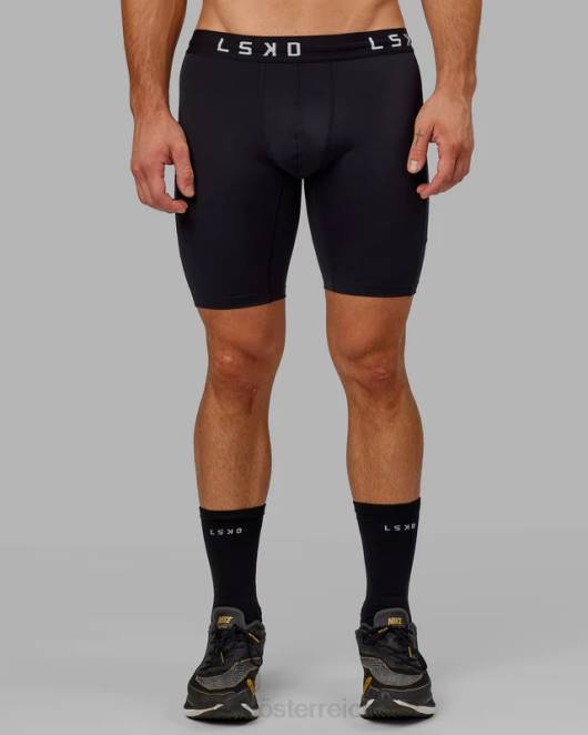 Z8RH1150 LSKD Männer Führen Sie eine kurze Tight durch - schwarz Bekleidung