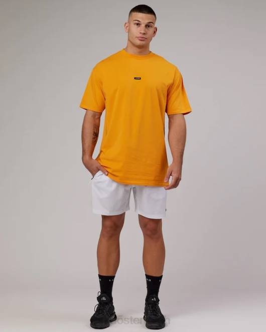 Z8RH319 LSKD Männer Grundlegendes FLXCotton-T-Shirt in Übergröße – Butterscotch Bekleidung