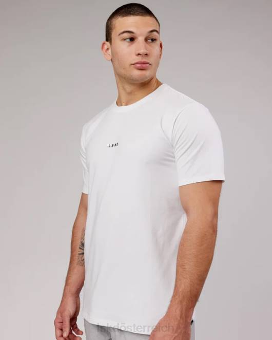 Z8RH923 LSKD Männer Base flxcotton T-Shirt – weiß Bekleidung