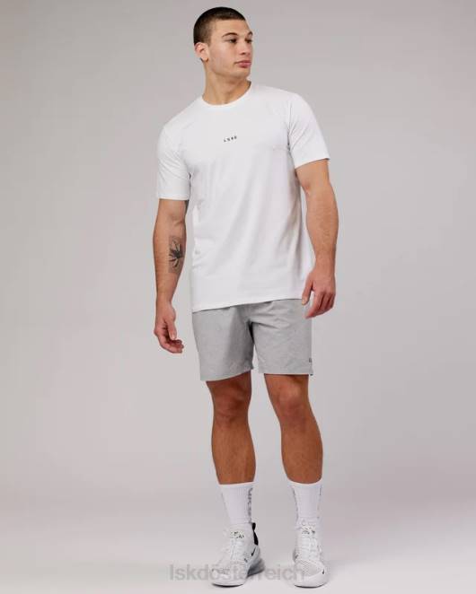 Z8RH923 LSKD Männer Base flxcotton T-Shirt – weiß Bekleidung