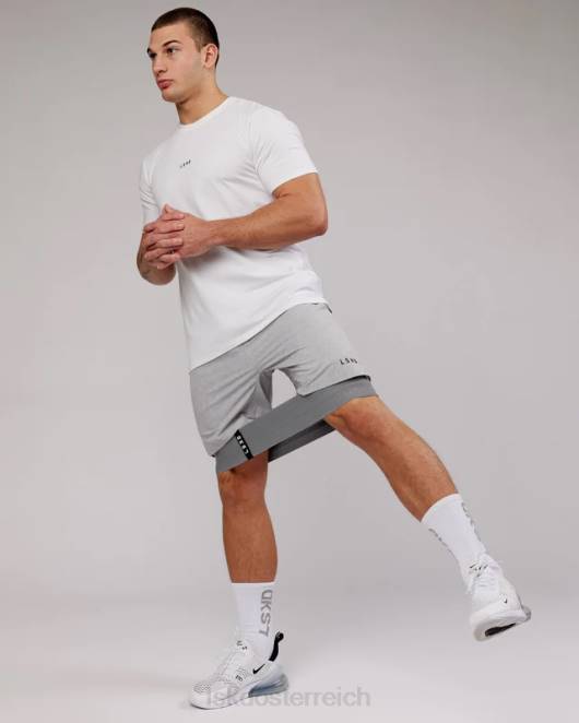 Z8RH923 LSKD Männer Base flxcotton T-Shirt – weiß Bekleidung