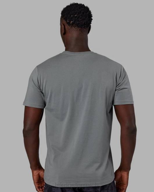 Z8RH924 LSKD Männer Base flxcotton T-Shirt – Graphit Bekleidung