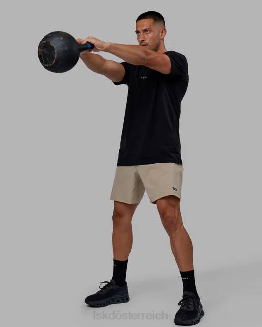 Z8RH926 LSKD Männer Base flxcotton T-Shirt – schwarz Bekleidung