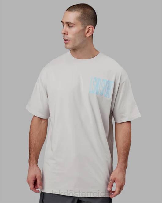 Z8RH934 LSKD Männer Proximity Long Line Oversize-T-Shirt – Mondgestein Bekleidung