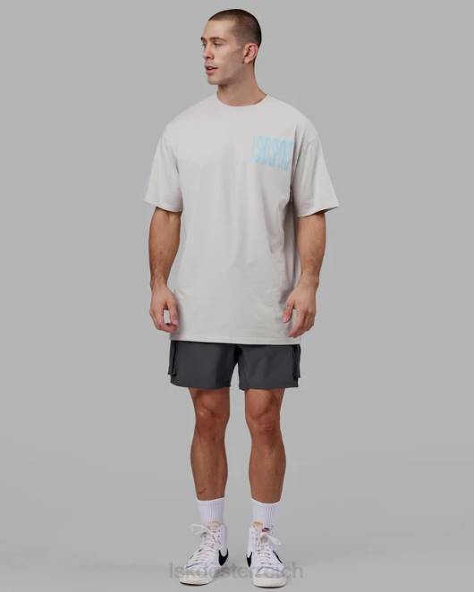 Z8RH934 LSKD Männer Proximity Long Line Oversize-T-Shirt – Mondgestein Bekleidung