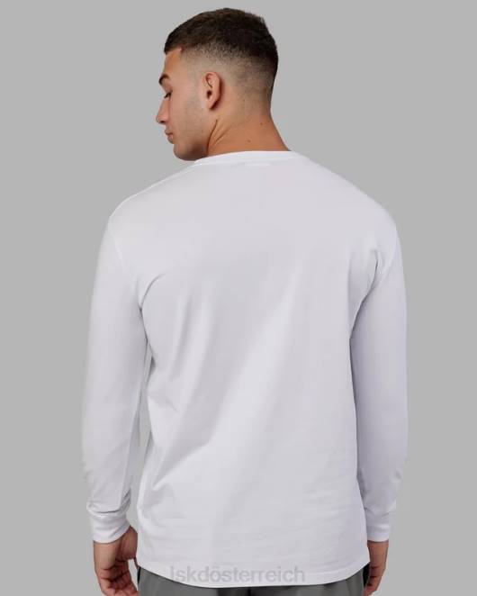 Z8RH937 LSKD Männer Base flxcotton ls tee – weiß Bekleidung