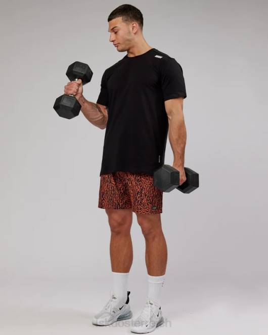 Z8RH954 LSKD Männer Athlet flxcotton T-Shirt – schwarz Bekleidung