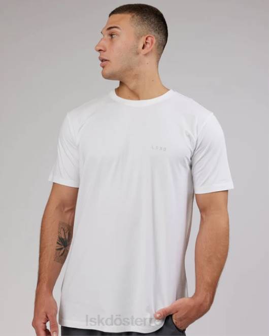 Z8RH959 LSKD Männer Deluxe-Pimaflx-T-Shirt – weiß Bekleidung