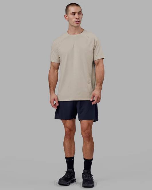 Z8RH965 LSKD Männer Perform Vapourflx T-Shirt – Schieferbeige Bekleidung