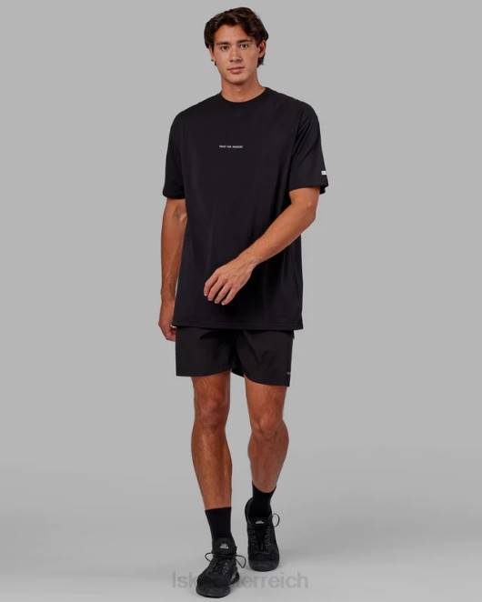 Z8RH967 LSKD Männer Vertrauen Sie dem Prozess. FLXCotton-T-Shirt in Übergröße – Schwarz Bekleidung