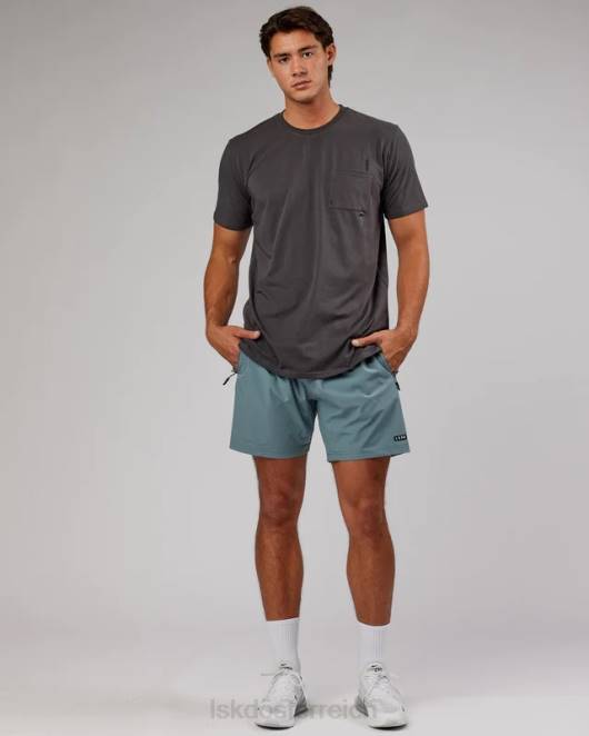 Z8RH974 LSKD Männer Weld Flxcotton Taschen-T-Shirt – Asphalt Bekleidung