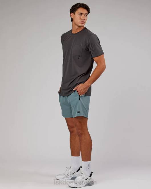 Z8RH974 LSKD Männer Weld Flxcotton Taschen-T-Shirt – Asphalt Bekleidung