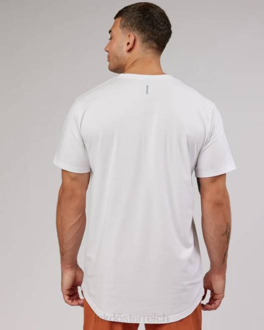 Z8RH981 LSKD Männer Power flxdry T-Shirt – weiß-schwarz Bekleidung