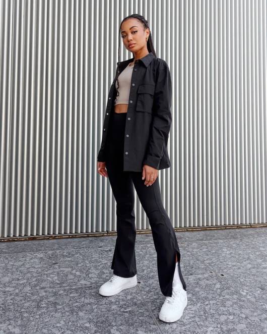 Z8RH474 LSKD unisex Utility-Jacke – schwarz Bekleidung