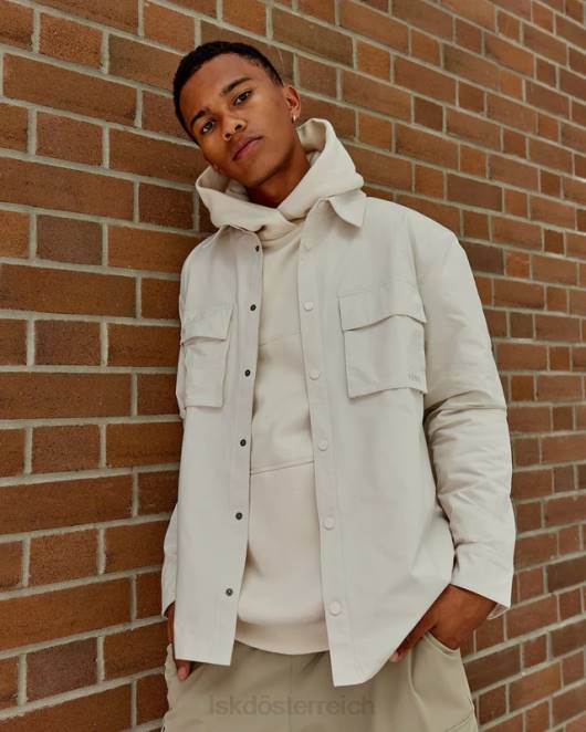 Z8RH475 LSKD unisex Utility-Jacke – Knochen Bekleidung