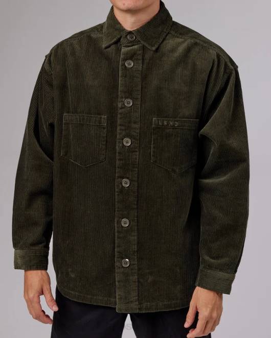 Z8RH492 LSKD unisex ikonische Cordjacke – Waldnacht Bekleidung