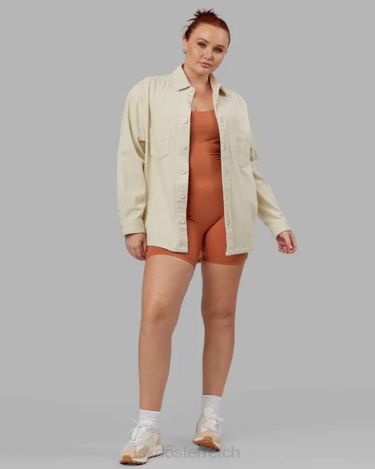 Z8RH493 LSKD unisex Ikonische Kordeljacke – Knochen Bekleidung