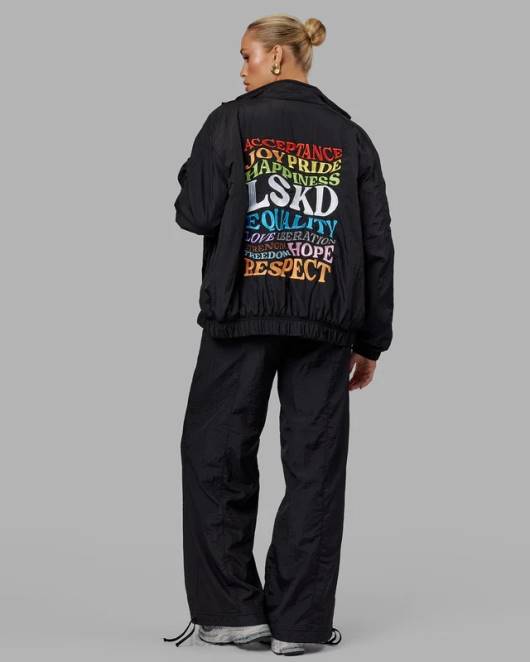 Z8RH494 LSKD unisex Amplify Bomberjacke – Schwarz Bekleidung