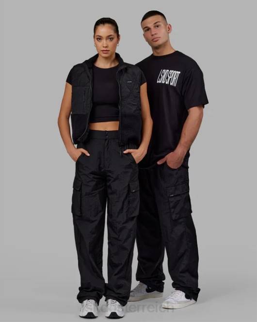 Z8RH740 LSKD unisex Ganztägige Performance-Cargohose – Schwarz Bekleidung