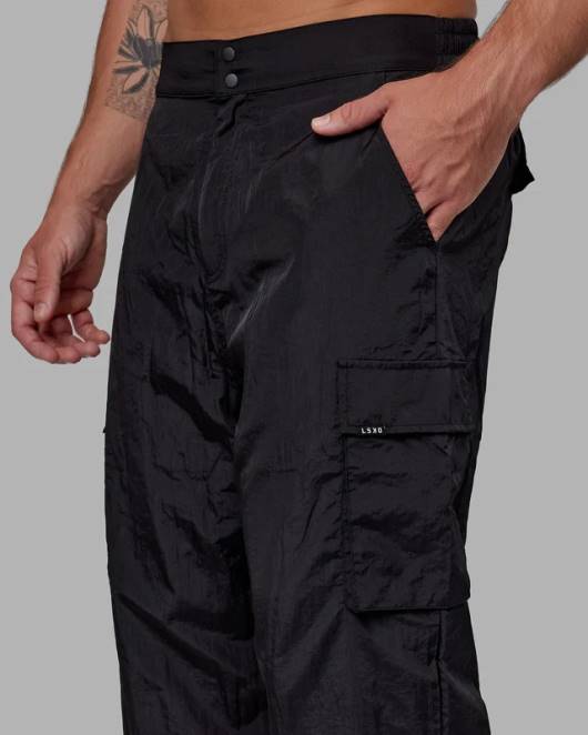 Z8RH740 LSKD unisex Ganztägige Performance-Cargohose – Schwarz Bekleidung