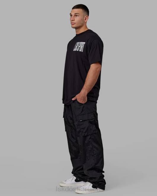 Z8RH740 LSKD unisex Ganztägige Performance-Cargohose – Schwarz Bekleidung