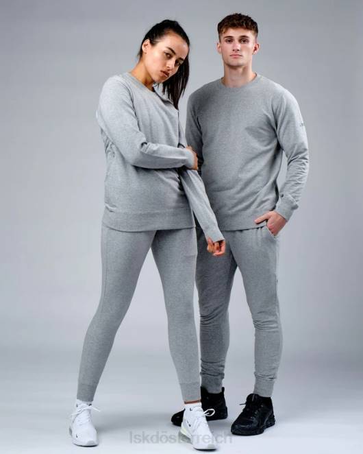 Z8RH747 LSKD unisex Rival Flxfleece Jogger – Hellgrau Marl Bekleidung