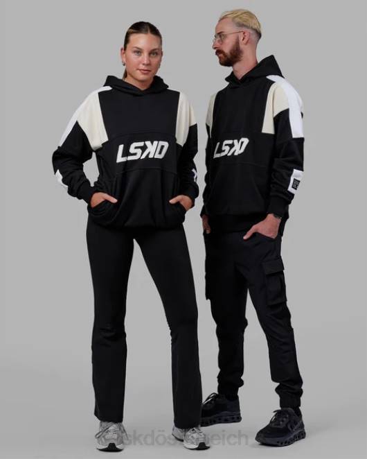 Z8RH335 LSKD unisex Slam Kapuzenpullover in Übergröße – Black-Bone Bekleidung