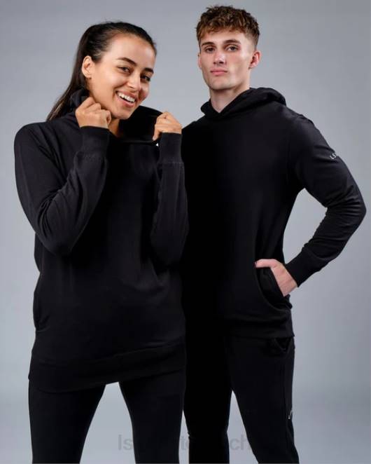 Z8RH370 LSKD unisex Rival Flxfleece Training Fit Kapuzenpullover – Schwarz Bekleidung