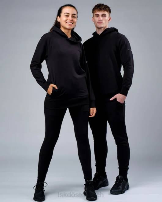 Z8RH370 LSKD unisex Rival Flxfleece Training Fit Kapuzenpullover – Schwarz Bekleidung