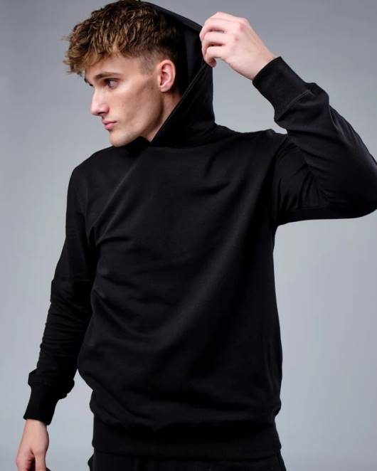 Z8RH370 LSKD unisex Rival Flxfleece Training Fit Kapuzenpullover – Schwarz Bekleidung