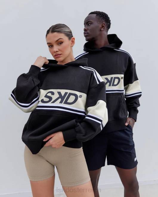 Z8RH388 LSKD unisex A-Team Kapuzenpullover in Übergröße – Black-Bone Bekleidung