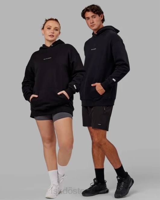 Z8RH391 LSKD unisex Trust the Process Kapuzenpullover in Übergröße – Schwarz Bekleidung