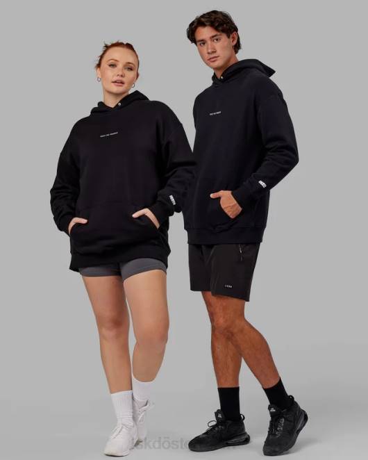 Z8RH391 LSKD unisex Trust the Process Kapuzenpullover in Übergröße – Schwarz Bekleidung