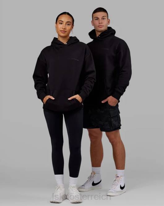 Z8RH392 LSKD unisex Motion Hoodie Oversize - Schwarz-Schwarz Bekleidung