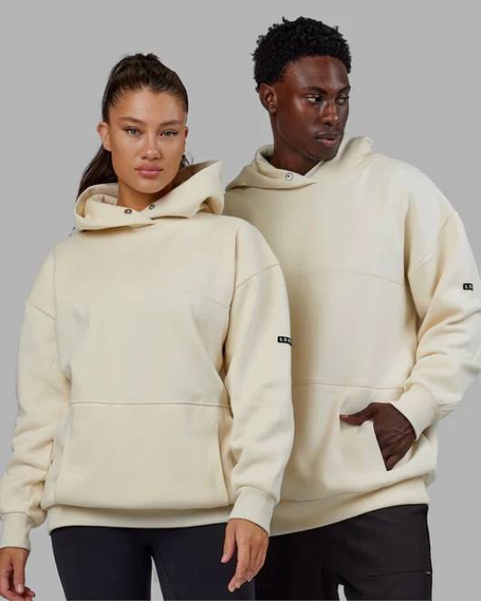 Z8RH396 LSKD unisex Labor-Kapuzenpullover in Übergröße – Knochen Bekleidung