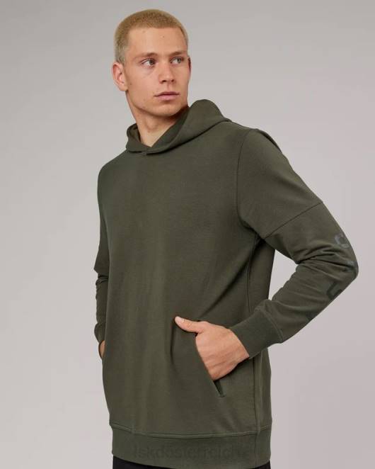 Z8RH428 LSKD unisex Direction Flxfleece Kapuzenpullover – Waldnacht Bekleidung